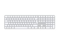 Apple Magic Keyboard with Touch ID and Numeric Keypad - keyboard - USB-C - QWERTY - Ukrainian - white keys Input Device
