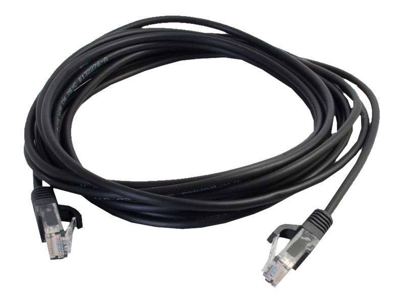 C2G Cat5e Snagless Unshielded (UTP) Slim Network Patch Cable - patch cable - 2.74 m - black