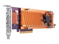 QNAP QM2-4P-384 - Storage controller - PCIe 3.0 - low profile - PCIe 3.0 x8 - for QNAP TS-1273, 1277, 473, 677, 873, 877, 977, EC1280, TVS-2472, 473, 673, 872, 873, 882