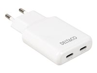 DELTACO Adapter 45Watt 2xUSB-C