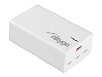 Akyga Strømadapter - AC / USB-C / USB 140Watt