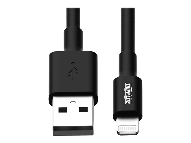 Tripp Lite 3 ft. (0.9 m)USB-A to Lightning Sync/Charge Cable, MFi Certified - Black, M/M, USB 2.0 for Iphone etc