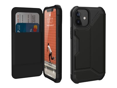 UAG Rugged Case for iPhone 12 Mini 5G [5.4-inch] Metropolis Black PU 