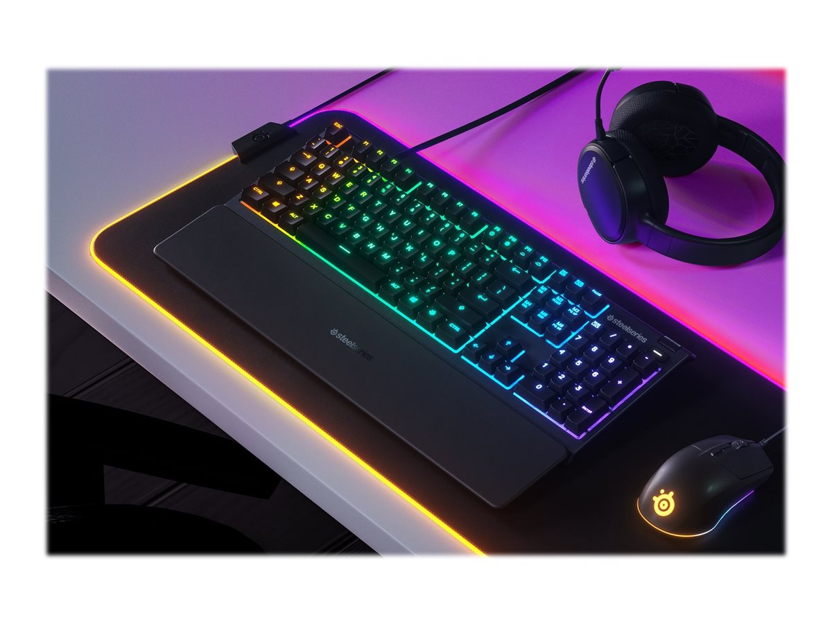 SteelSeries Apex 3 Water Resistant Gaming Keyboard - Black - 64795