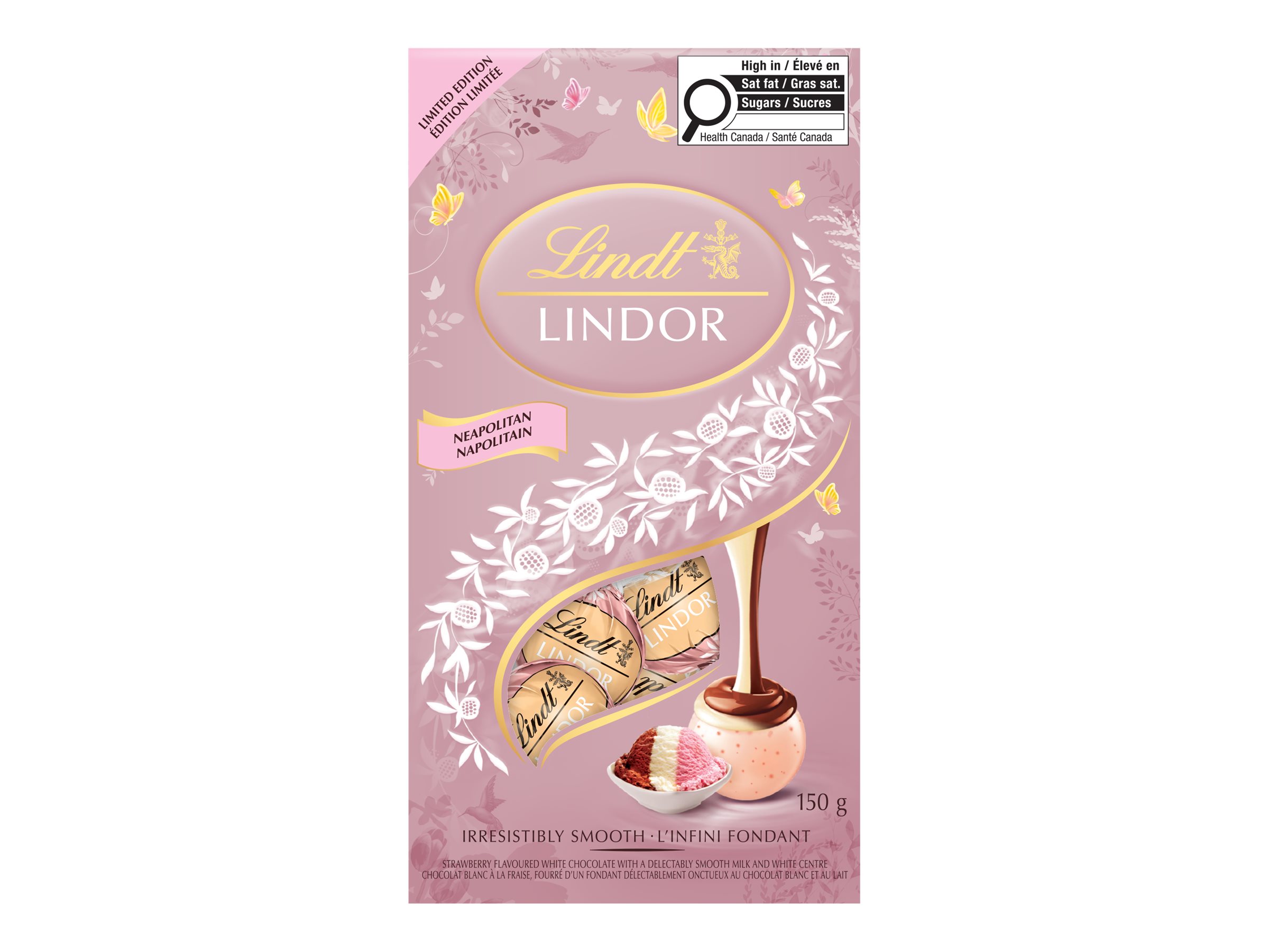Lindt LINDOR Limited Edition Chocolate Candy Mix - Neapolitan - 150g
