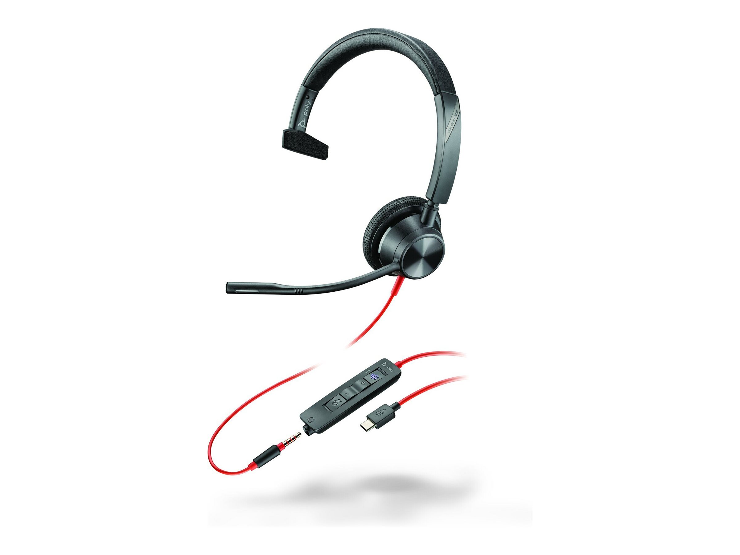 HP Poly Blackwire 3315, Microsoft Teams Certified, USB-C, Headset