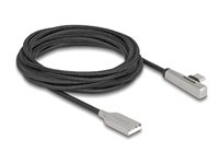 DeLOCK USB 2.0 USB Type-C kabel 3m Sort Sølv