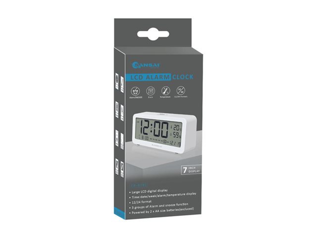 Sansai alarm clock electronic Product shot Left-angle 79150