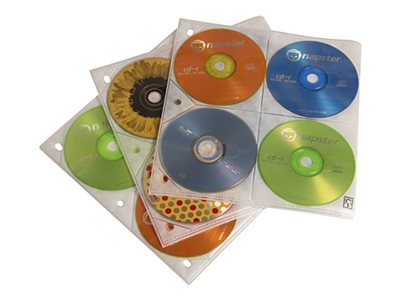 Case Logic ProSleeve CDP 200 CD/DVD binder page capacity: 8 CD/DVD white (