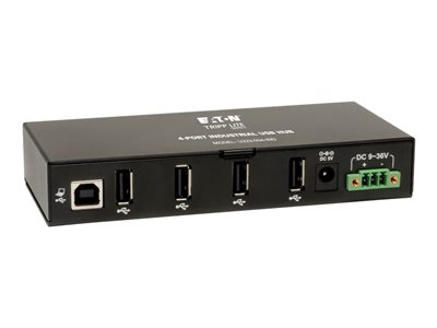 Tripp Lite 4-Port Rugged Industrial USB 2.0 Hi-Speed Hub w 15KV ESD Immunity Metal Mountable