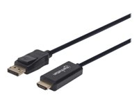 Manhattan Video/audiokabel DisplayPort / HDMI 3m Sort