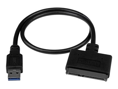 StarTech.com USB 3.1 to 2.5 SATA Hard Drive Adapter - USB 3.1 2 10Gbps with UASP External HDD/SSD Storage (USB312SAT3CB) - Lagringskontrol 2.5 - SATA 6Gb/s - USB 3.1 (Gen 2) - sort (USB312SAT3CB) Atea eShop | Erhverv
