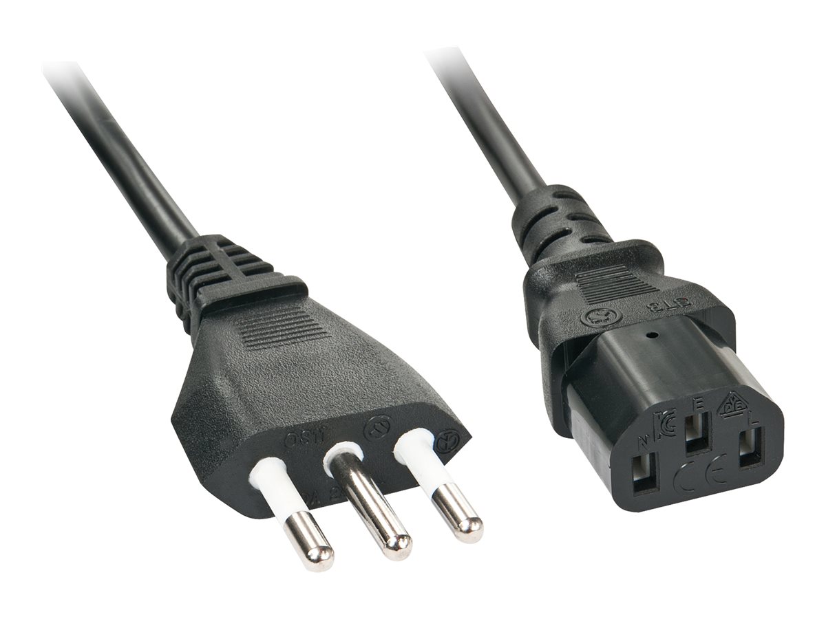LINDY 0.7m IEC mains lead italy