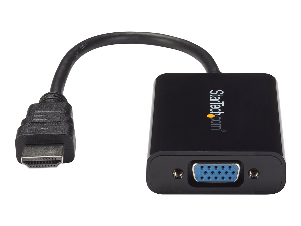 StarTech.com HDMI to VGA Video Adapter Converter with Audio for Desktop PC / Laptop / Ultrabook - 1920x1080 - video adaptér - HDMI / VGA / audio - 25 cm – foto 5