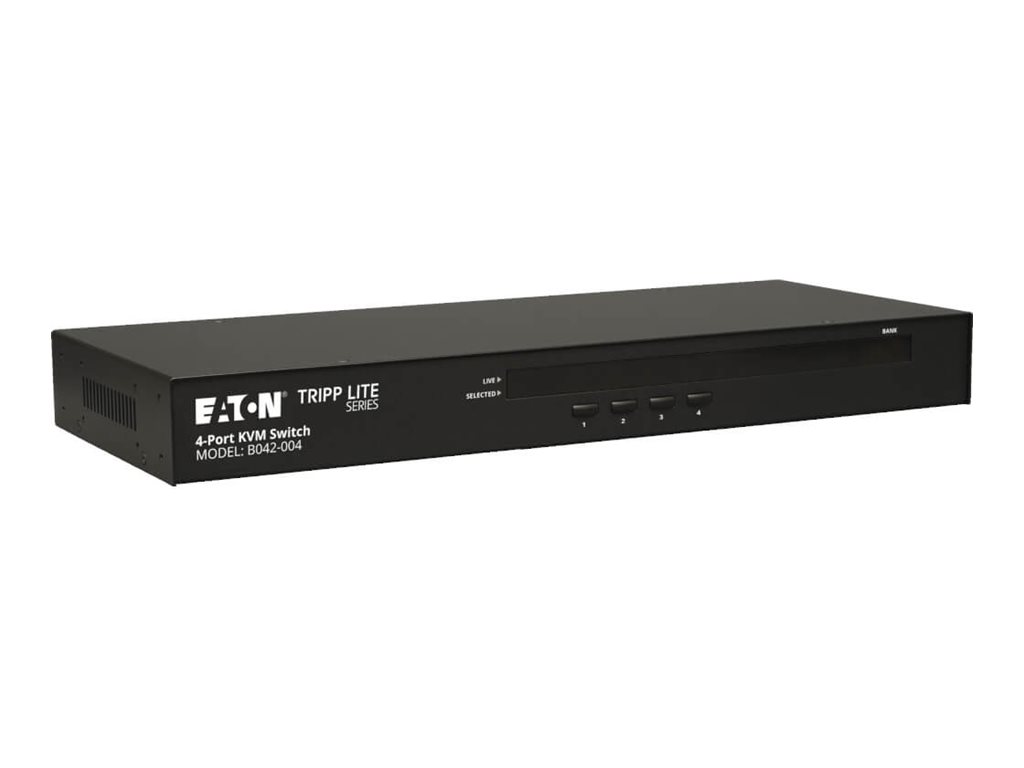 Tripp Lite 4-Port Rackmount USB / PS2 KVM Switch w/ On-Screen Display 1U