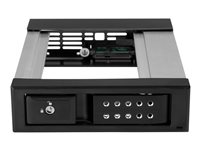 Startech 5.25" to 3.5" Trayless Hard Drive Hot Swap Bay - Removable Hard Drive Bay for 3.5" SATA/SAS Drives - Aluminum (HSB1S