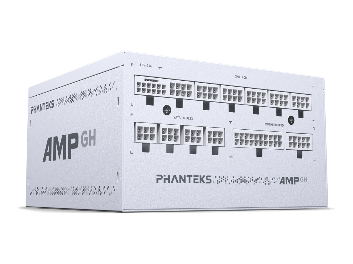 Phanteks AMP GH 1000 power supply fully modular 1000 Product shot Left-angle 79750
