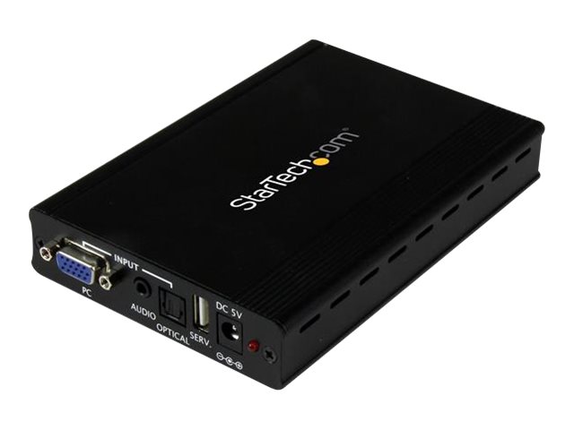 Image of StarTech.com VGA to HDMI Converter - Analog VGA to digital HDMI Scaler with Audio - 1920x1200 (VGA2HDPRO2) - video converter - black