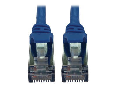 Eaton Tripp Lite Series Cat6a 10G Snagless Shielded Slim STP Ethernet Cable (RJ45 M/M), PoE, Blue, 25 ft. (7.6 m)