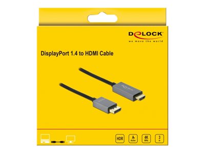 4043619859290 - Aktives DisplayPort 14 zu hdmi Kabel 4K 60 Hz (hdr) 2 m (85929) - Delock