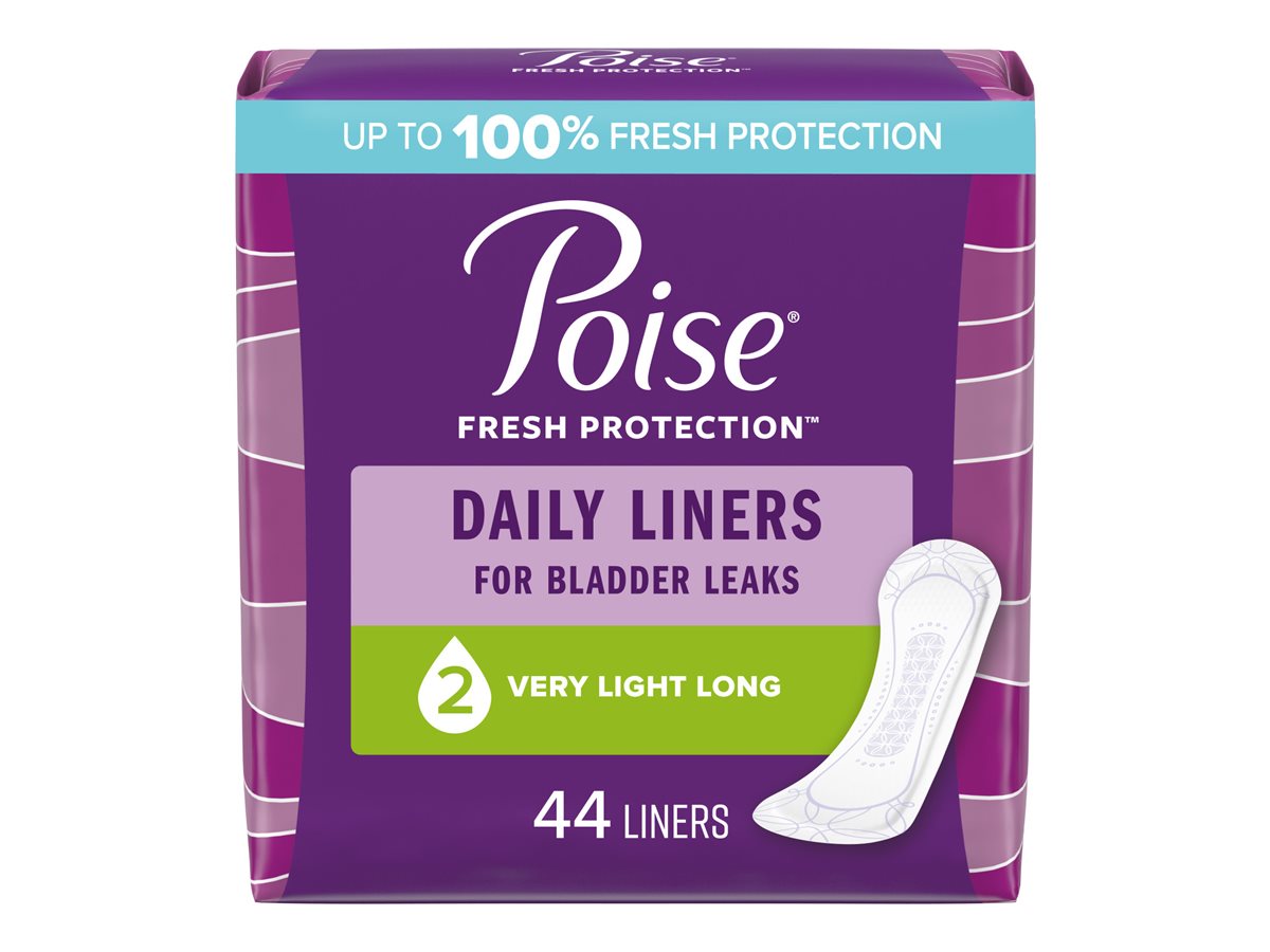 Poise Daily Liners Incontinence Liners - Very Light Absorbency