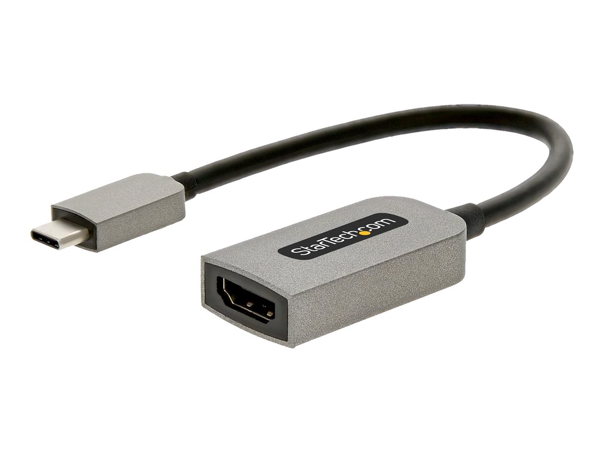 StarTech.com USB C to HDMI Adapter, 4K 60Hz UHD Video, HDR10, USB-C to HDMI 2.0b Adapter Dongle, USB Type-C DP Alt Mode to HDMI Monitor/Display/Projector, USB C to HDMI Converter, M/F