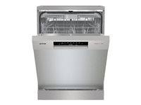 Indaplovė Gorenje GS643E90X | Pastatoma | Plotis 59.9 cm | 6 programos | E klasė| Ekranas | AquaStop funkcija | Sidabrinė