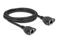 DeLOCK CAT 6a S/FTP 2m Netværkskabel Sort