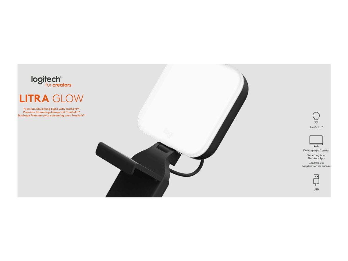 Logitech Litra Glow Premium Streaming Light with TrueSoft lamp head – foto 6