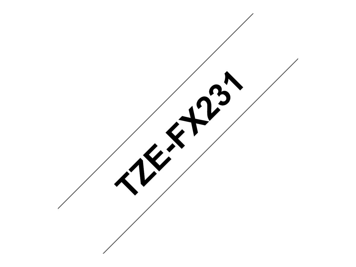 Brother TZe-FX231 - lamino páska - 1 kazeta/y - Role (1,2 cm x 8 m)