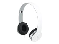 LogiLink Stereo High Quality Headset Kabling Headset Hvid