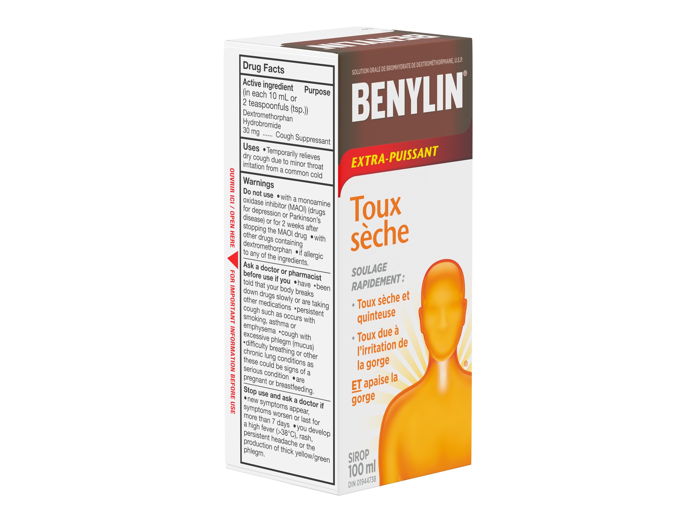 Benylin Extra Strength Dry Cough Syrup 100ml