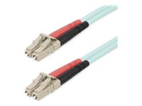 StarTech.com 25m (82ft) LC/UPC to LC/UPC OM4 Multimode Fiber Optic Cable, 50/125µm LOMMF/VCSEL Zipcord Fiber, 100G Networks, Low Insertion Loss, LSZH Fiber Patch Cord