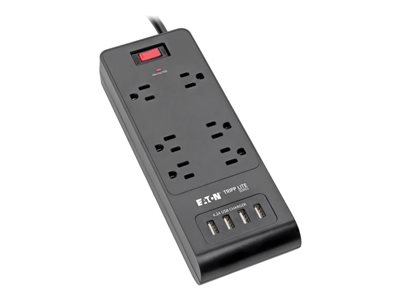 Tripp Lite 6-Outlet Surge Protector with 4 USB Ports (4.2A Shared)