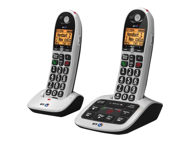 Bt 4600 Advanced Nuisance Call Blocker Cordless Phone Answering System With Caller Id Additional Handset 3 Way Call Capability