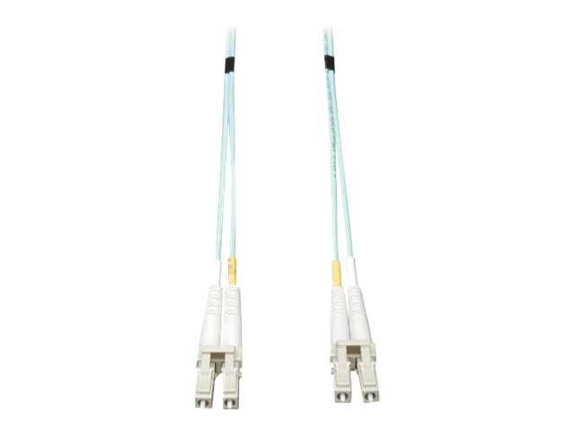 Tripp Lite 1M 10Gb Duplex Multimode 50/125 OM3 LSZH Fiber Patch Cable LC/LC Aqua 1 Meter - patch cable - 1 m - aqua