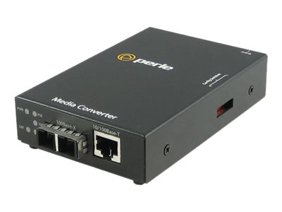 Perle S-110P-S2SC20 - fiber media converter - 10Mb LAN, 100Mb LAN