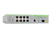 Allied Telesis CentreCOM AT-GS910/10XST - switch - 8 ports - unmanaged - rack-mountable