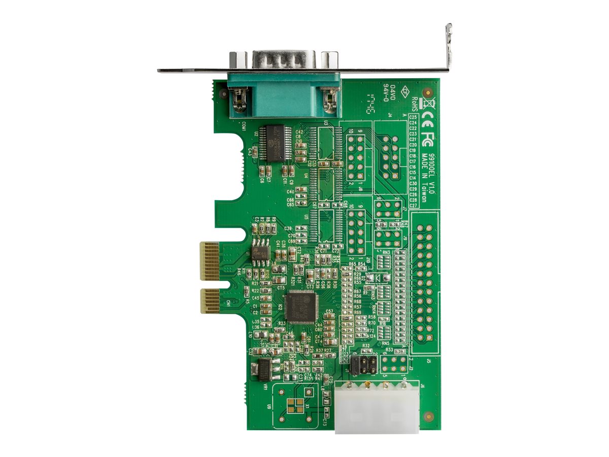 StarTech.com 1-port PCI Express RS232 Serial Adapter Card, PCIe RS232 Serial Host Controller Card, PCIe to Serial DB9 COM Port, 16950 UART, Low Profile Expansion Card, Windows/macOS/Linux - Full/Low-Profile (PEX1S953LP) - sériový adaptér - PCIe - RS-232 x 1 – foto 2