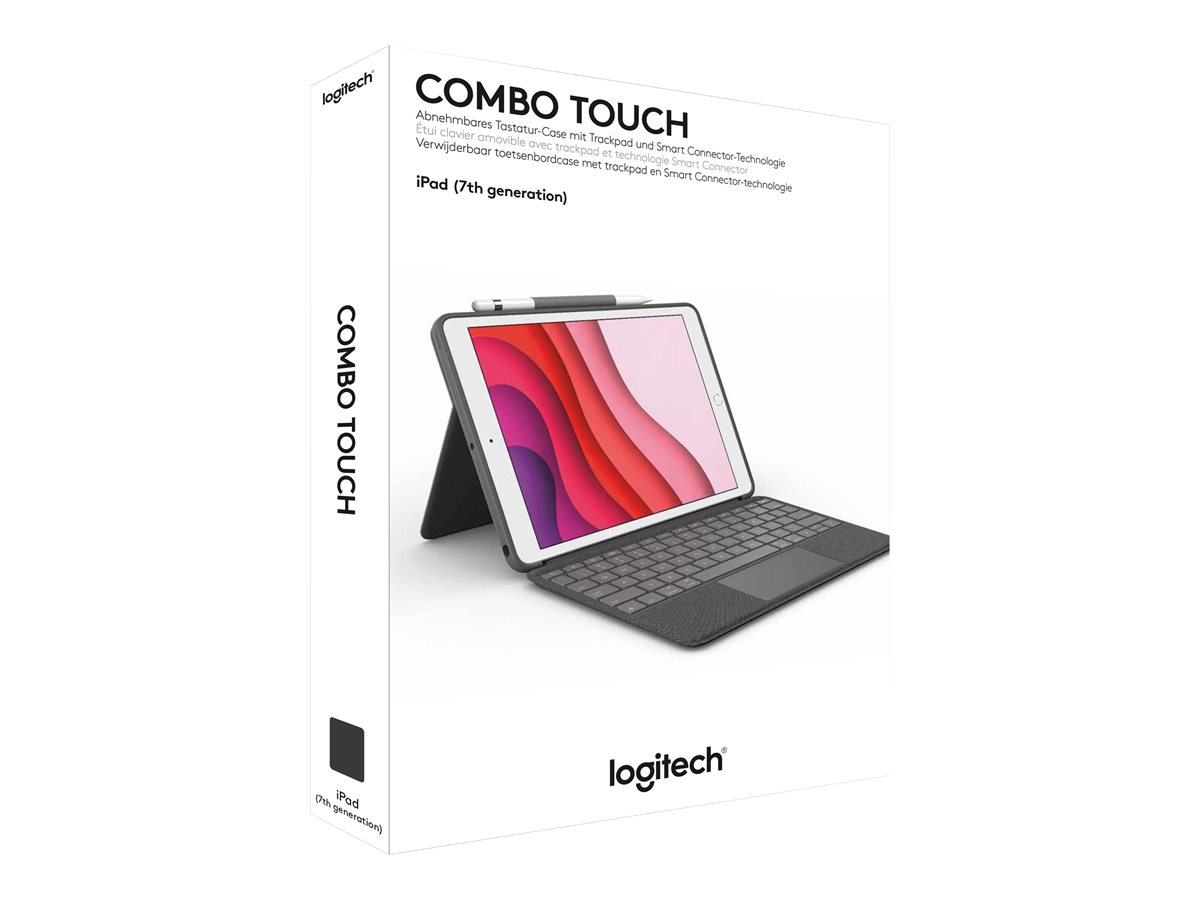 Logitech Combo Touch - klávesnice a pouzdro - s trackpad - QWERTY - španělská - grafit Vstupní zařízení – foto 7