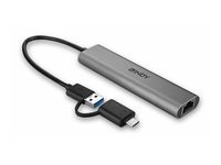 LINDY USB 3.2 Gen 1 Hub & Gigabit