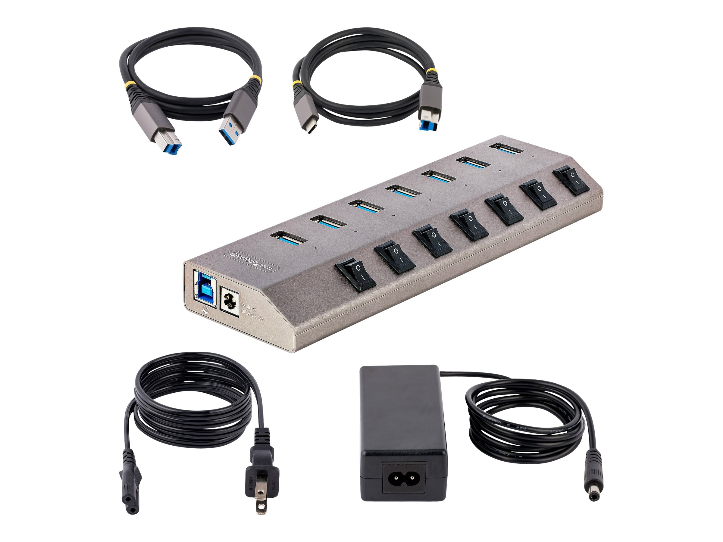Startech : 10-PORT USB-C HUB SELF-POWERED DESKTOP/LAPTOP EXPANSION HUB