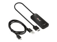 Club 3D Videokabelpakke DisplayPort / HDMI / USB Sort