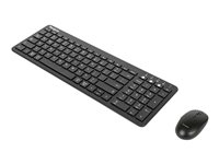 Targus Keyboard and mouse set midsize antimicrobial wireless Bluetooth 5.1 black