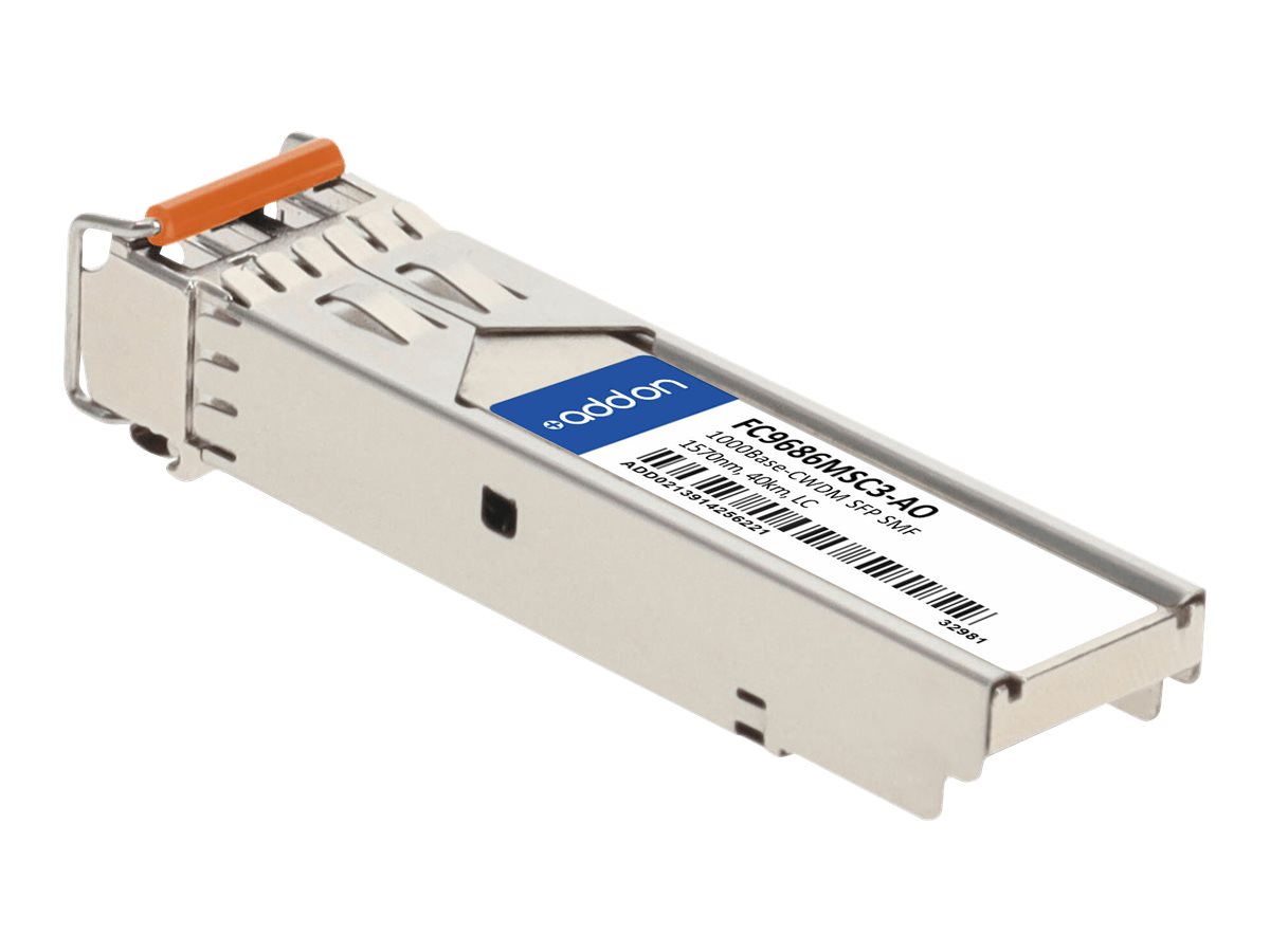AddOn - SFP (mini-GBIC) transceiver module (equivalent to: Fujitsu FC9686MSC3)