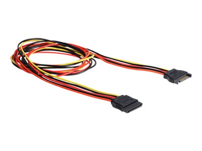 DELOCK Stromkabel SATA 15Pin -> SATA 15Pin St/Bu 1.00m - 60133