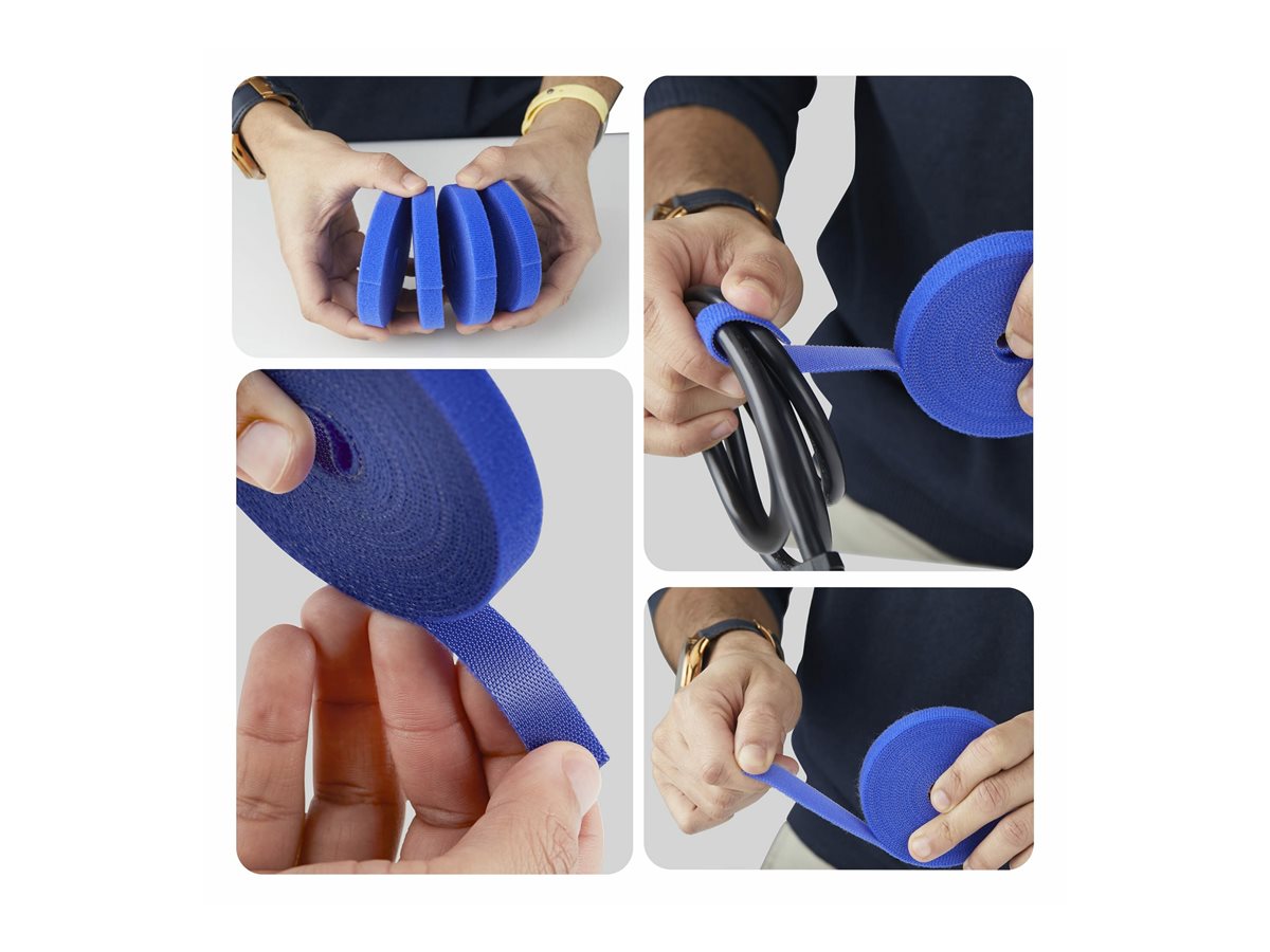 Startech role kabelového pásku - hook and loop, 0.5" wide, cut-to-size, reusable. fastener tape. adjustable – foto 5