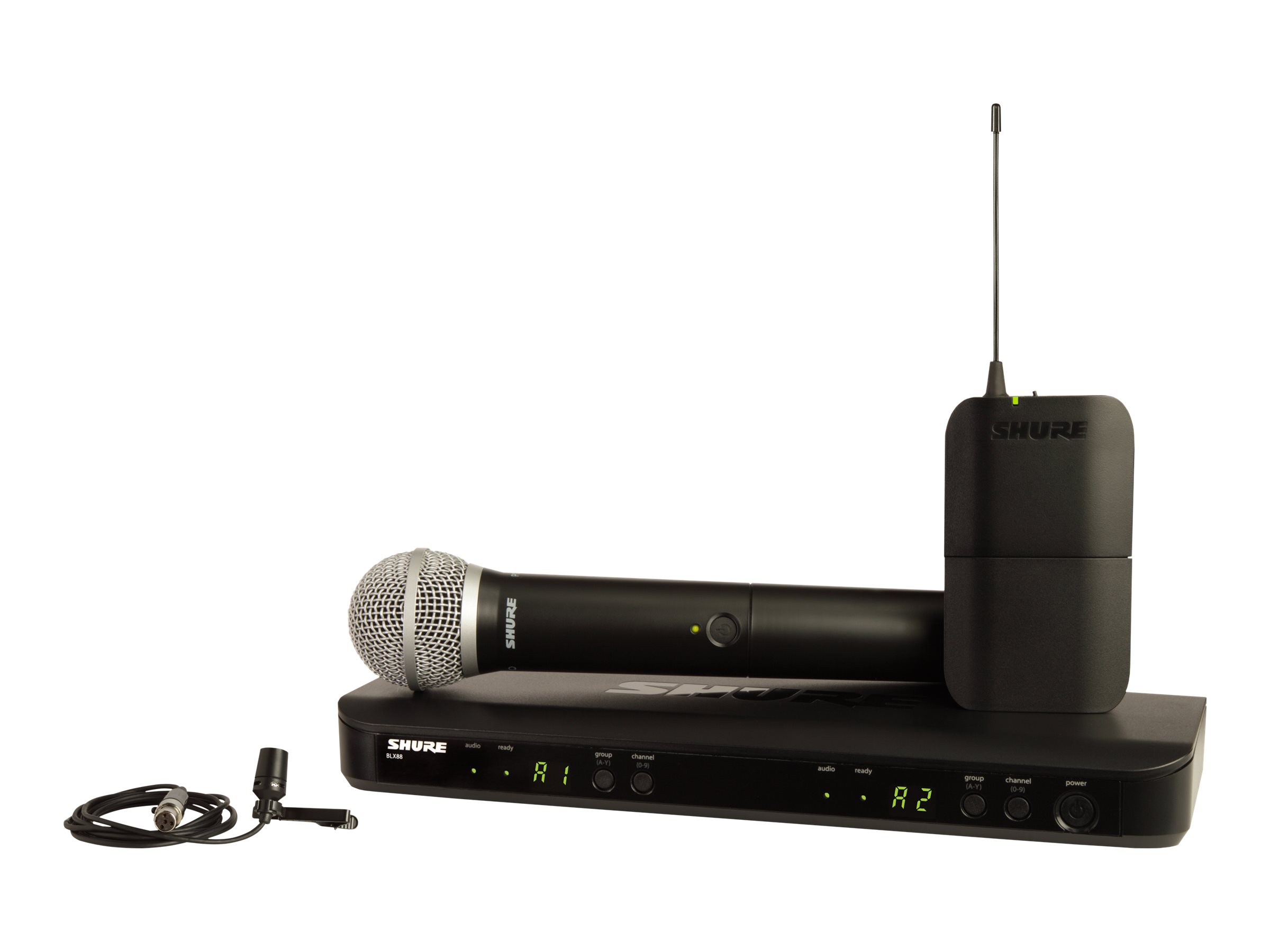 Shure BLX1288/CVL Dual Channel Combo Wireless System
