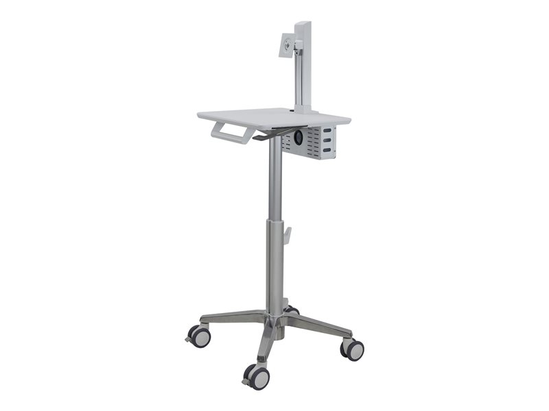 Ergotron Lean WOW SV10 chariot - service lger - pour cran LCD/clavier/souris - blanc, aluminium