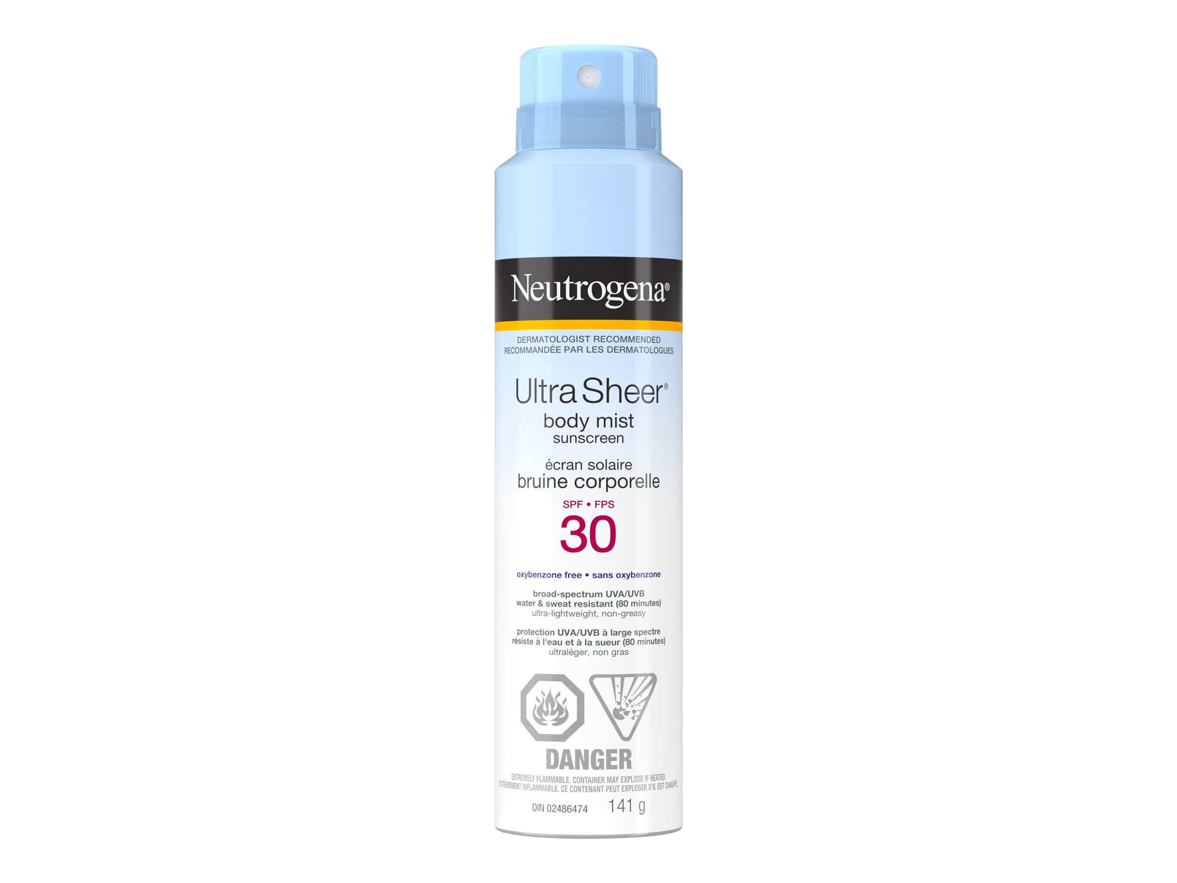 Neutrogena Ultra Sheer Body Mist Sunscreen - 141g/SPF 30